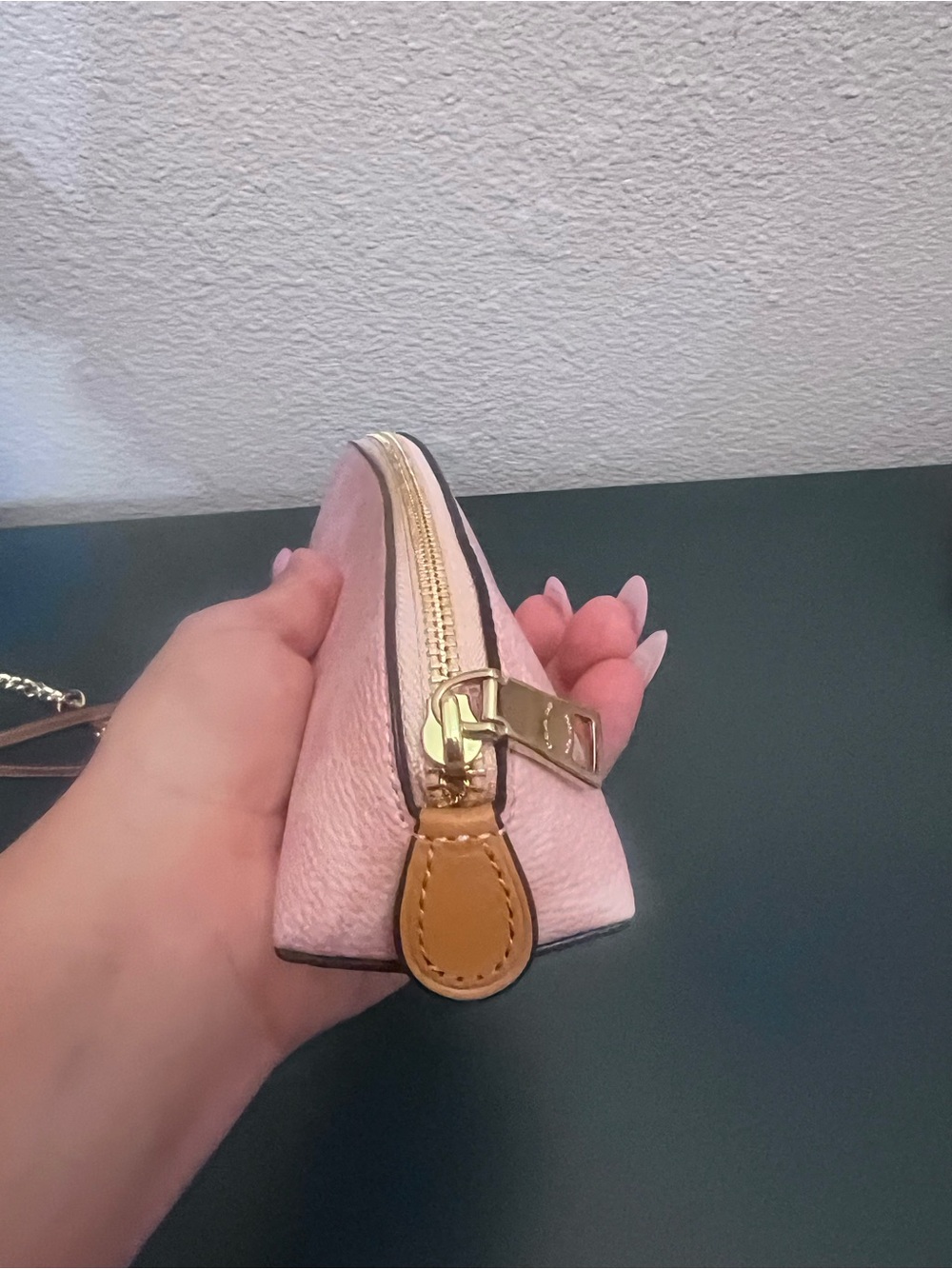 Coach Powder Pink Coated Canvas Pencil Case - Picture 4 of 5